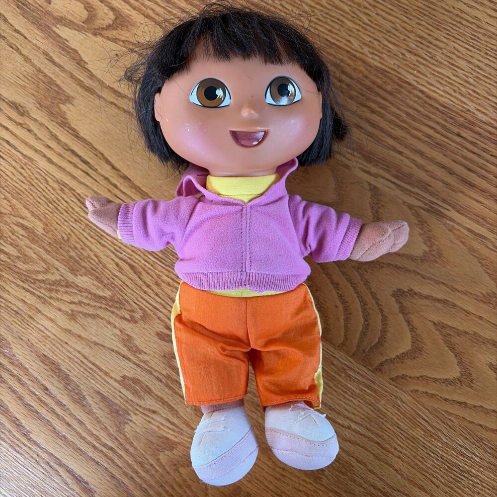 Vtg Y2K Dora The Explorer Surprise 9” Talking Doll Mattel 2002 Tested Works